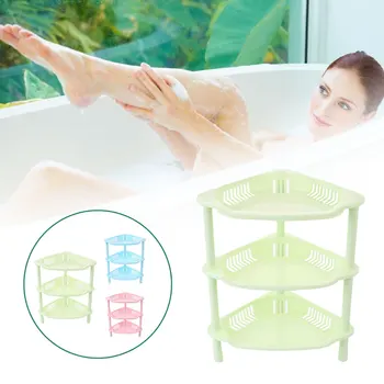 

Home Triangular Storage Shelf Cosmetics Organizer House Bathroom Kitchen