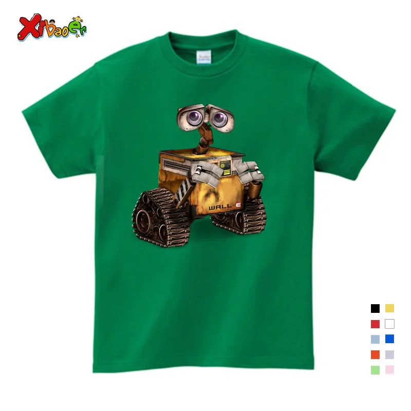 T-shirt Wall-E Eve/забавная толстовка с изображением робота Homme Jollypeach; Новинка года; дышащие толстовки с капюшоном; Детские От 2 до 8 лет с длинными рукавами - Цвет: T-shirt