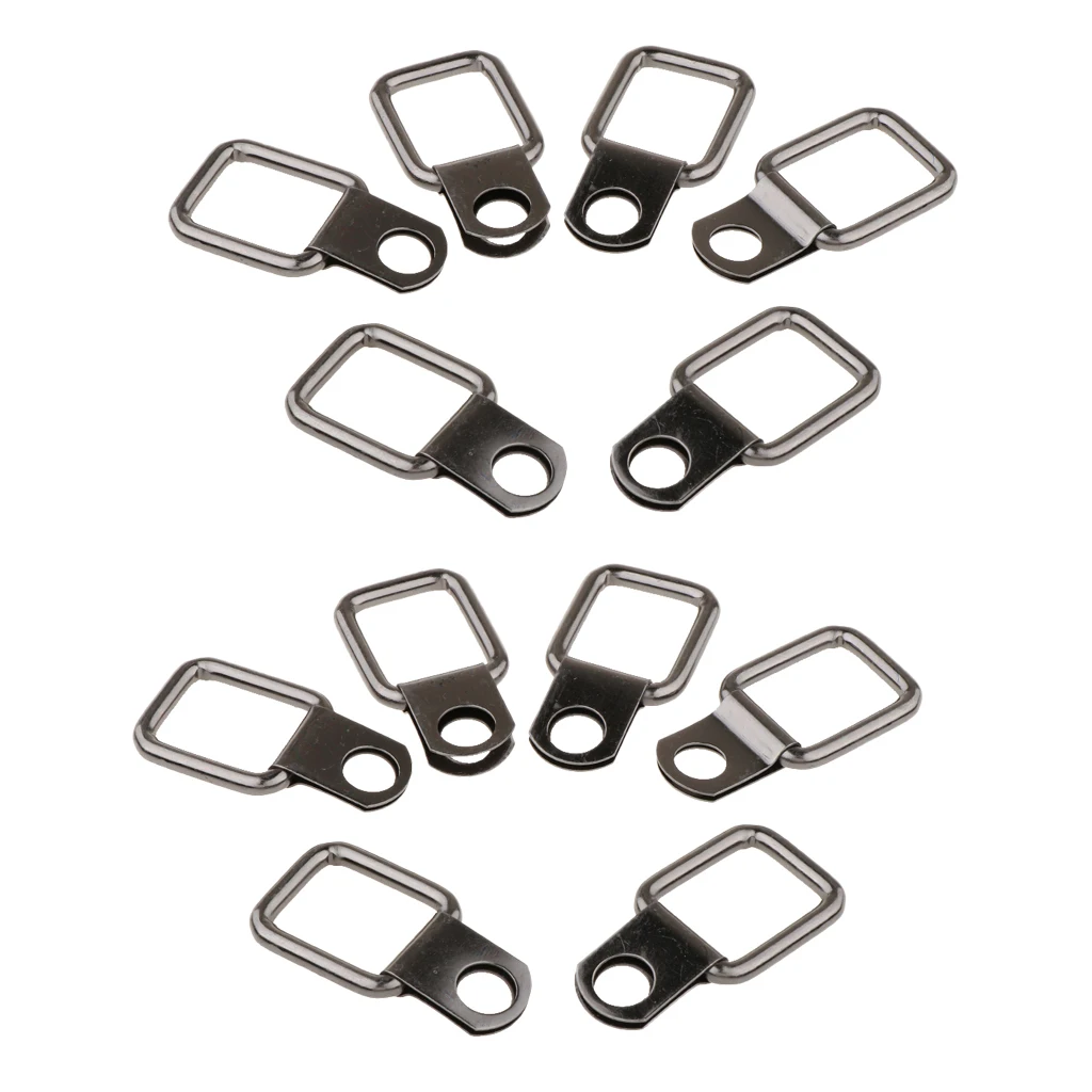 12pcs Small Steel D-ring Fasteners For Case Truck Cargo Trailer Anchor Rv