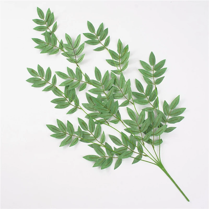 JAROWN Artificial Green Plants Willow Vines Wedding Arch DIY Decoration Home Silk Fake Flower Rattan Wall Hanging Leaves Garden Decoration (17)