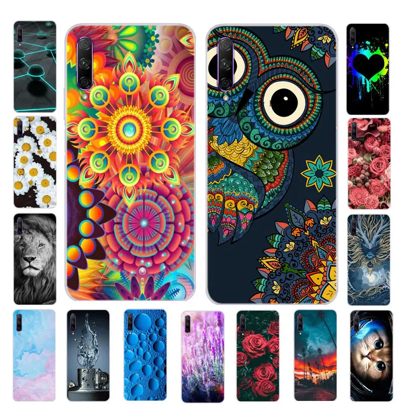 Чехол для Huawei Y9S мягкий силиконовый чехол накладка 2020 дюйма с рисунком Совы и