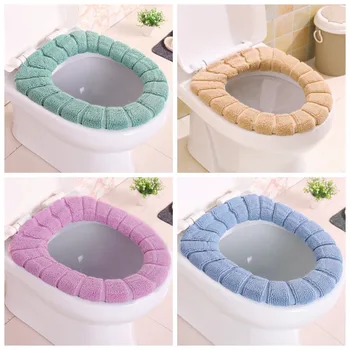 

Universal Warm Soft Washable Toilet Seat Cover Mat Set for Home Decoration Closestool Mat Seat Case Toilet Lid Cover Accessories