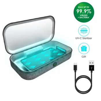 

UV Cell Phone Disinfection Box MiLe Multi-Function Bag Portable Sterilizer Ozone Sterilization for Smart Phones Such As iOS, And