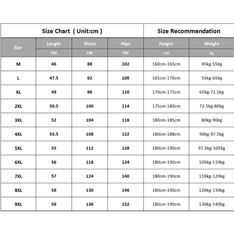 9xl 8xl 7xl 6xl 5xl Herren Sommer Shorts schnell trocknen kurze  