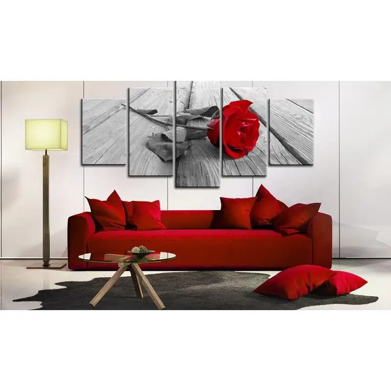 5pc Full Square drill 5D DIY Diamond embroidery red rose Painting Cross Stitch Rhinestone Mosaic decor gift | Дом и сад