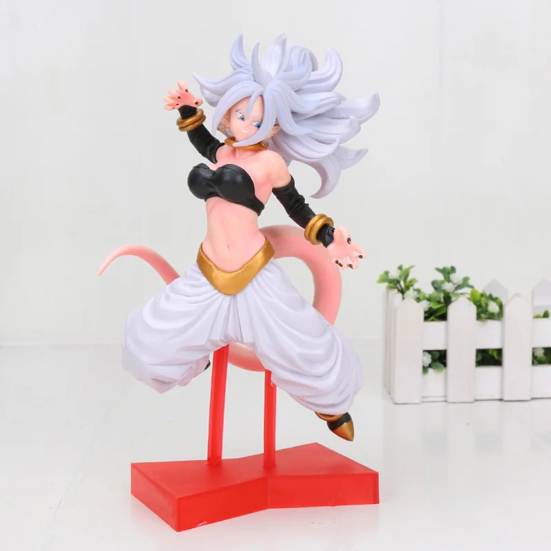 Белый Dragon Ball Fighterz Android 21 Majin Buu Lady Girl Boo Dragon Ball Супер боевой Буу фигурка героя игрушки - Цвет: Белый