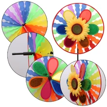 Ветряная мельница в виде подсолнечника ветер Spinner блёстки вихревое колесо домашний двор вечерние украшения