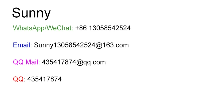 sunny名片