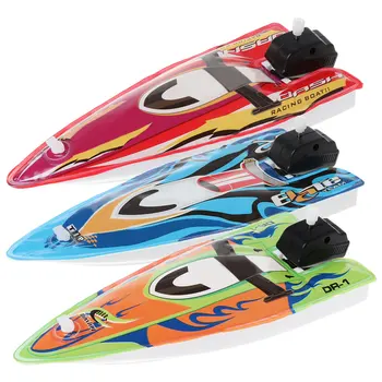 Baby Toy Kid Wind Up Clockwork Inflatable Boat Ship Bath Toy Play Water Bathroom 1