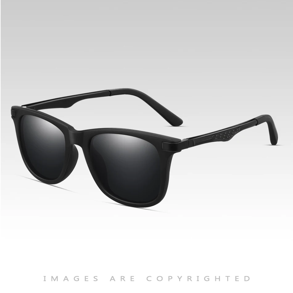 Tamwy Polarized Sunglasses for Men Women Aluminum Magnesium Driving Finshing Golf Sun Glasses Classic Square Frame New P21 - Цвет линз: C2