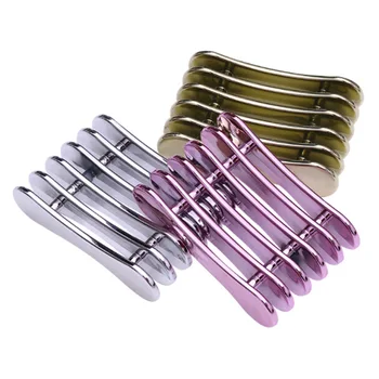

5 Grid Metal Nail Art Penholder Nails Salon Brush Rack Carving UV Gel Crystal Pen Carrier Storage Manicure Tool Stand Holder