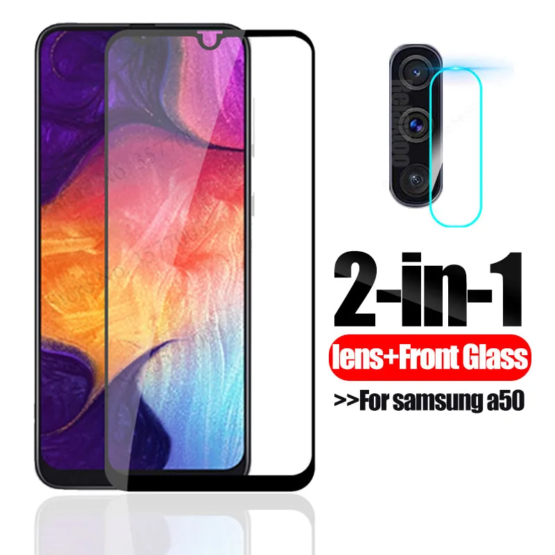 Защитное стекло 2 в 1 a505F для samsung Galaxy a50 защитная пленка объектива камеры