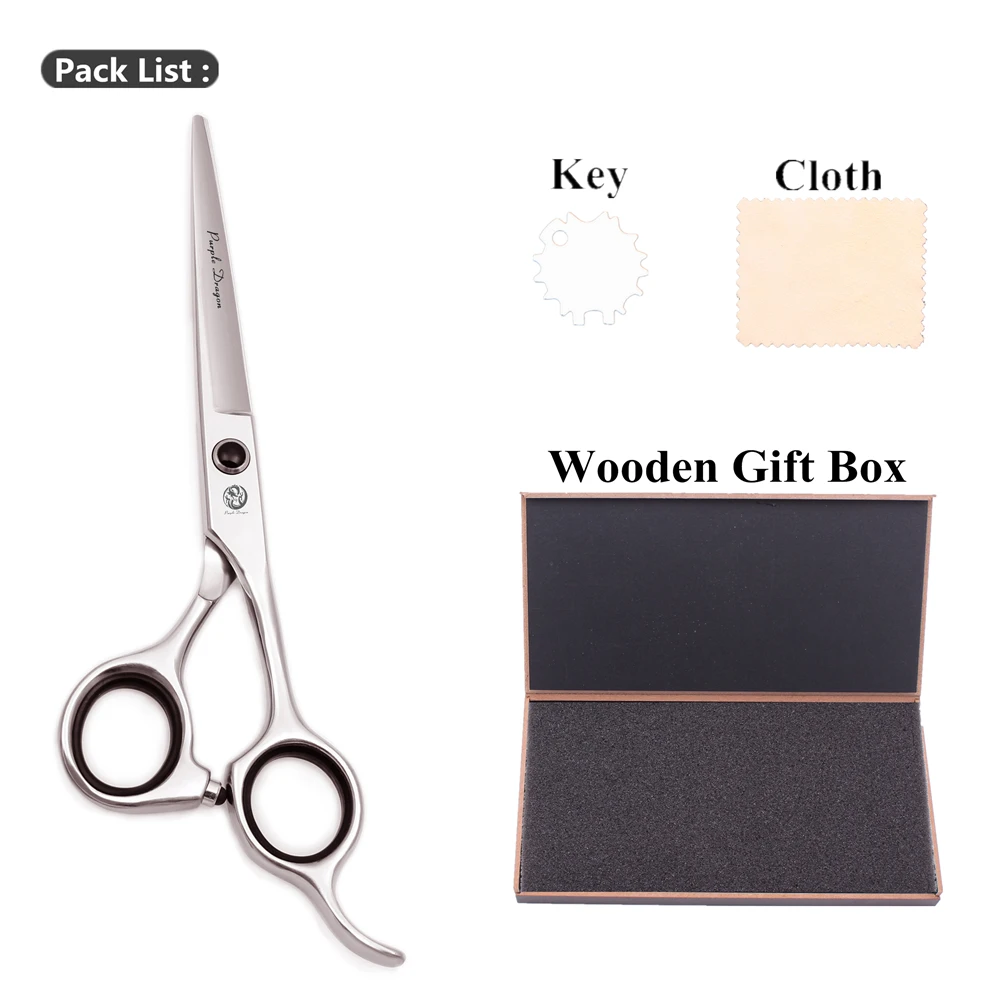 Haircut Scissors 6.0" Purple Dragon Stainless Thinning Shears Hair Scissors 18 Teeth Thinning Rate 30%- 35% Barber Shears Z2004 - Цвет: Z2004 Yin C 6H