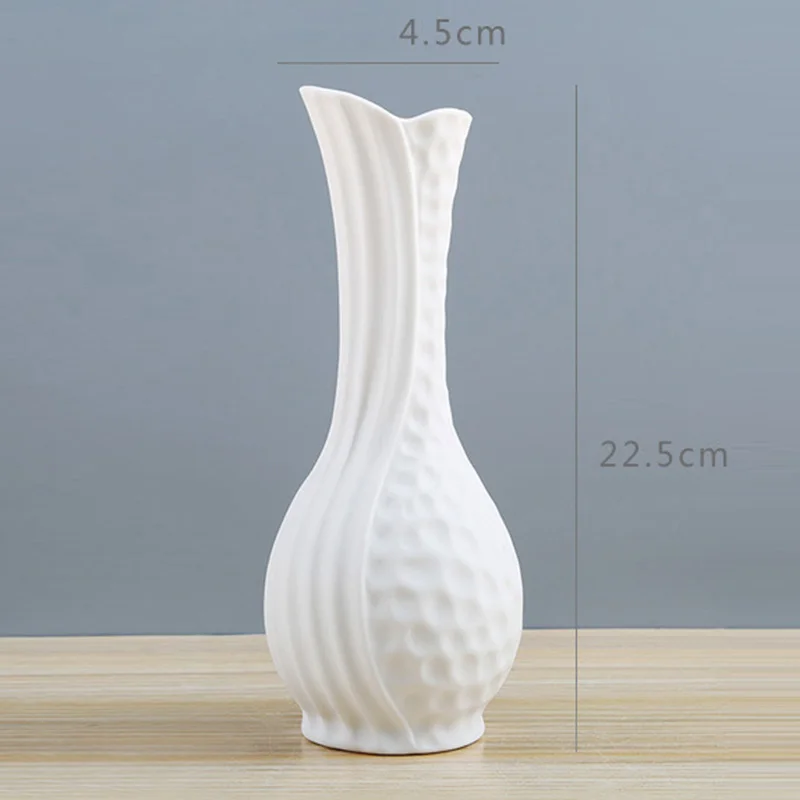 Nordic Vase Modern Porcelain Decorative Ceramic Vase Art Vases Flower For Home Decoration Crafts Drop HR - Цвет: style 3