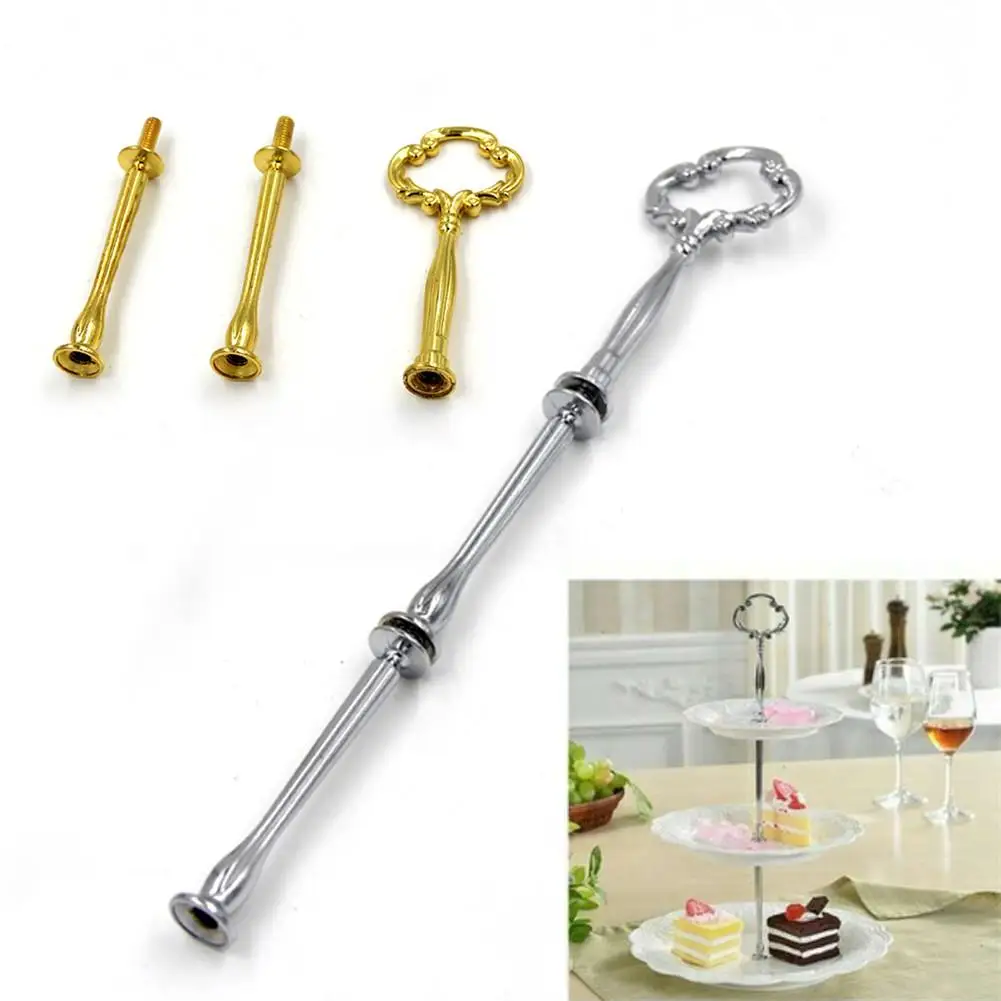

European Wedding Ceremony Festive Party Multi-Tier Cake Plate Fruit Tray Stand Holder Centre Handle Fittings