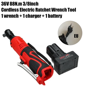 

36V 88N.m 3/8inch Cordless Electric Ratchet Wrench Tool With Battery Charger Kit Brand New And High Quality