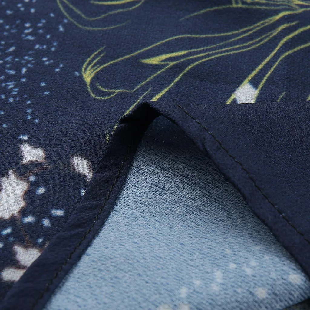 Женские Модные богемные цыганские Boho печати v-образным вырезом три четверти рукав макси платье сексуальные шикарные элегантные имперские Вечерние Повседневные платья