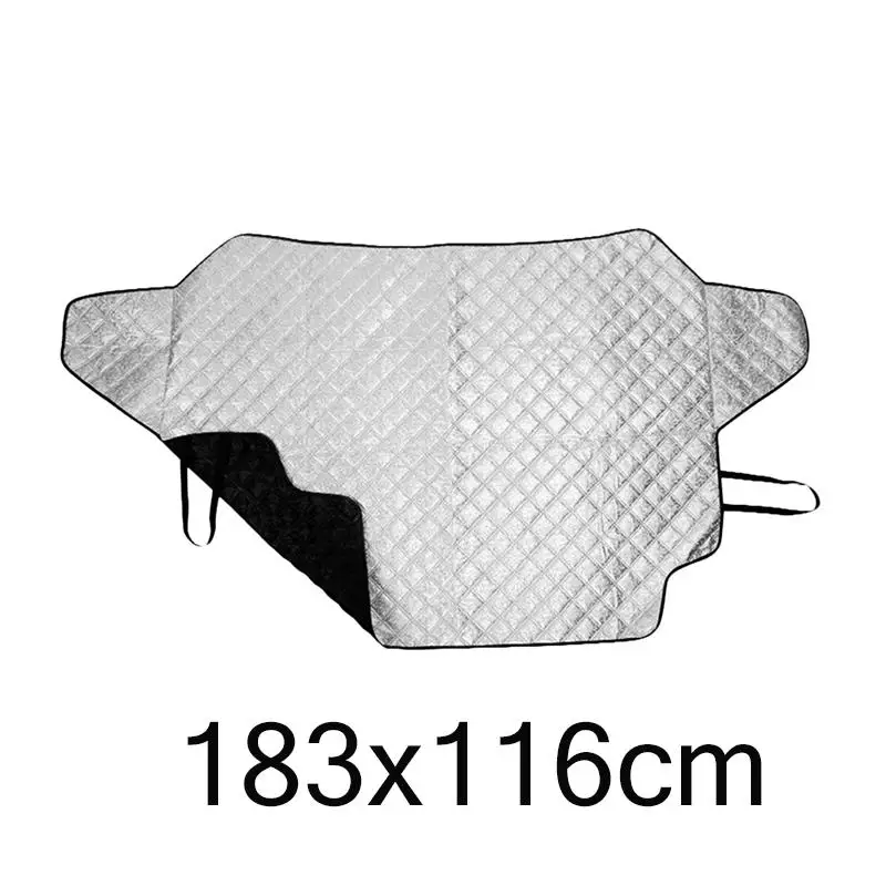Крышка для лобового стекла автомобиля, утолщенная защита от ветра, солнца, дождя, снега, пыли, льда, защита для окон, защита от солнца - Название цвета: 183x116cm
