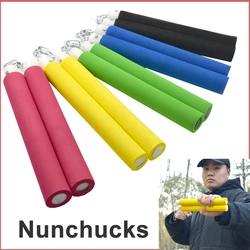 Nunchaku – jouet d'auto défense en éponge Arts martiaux Fitness couleur pour enfants appareil d'entraînement pour débutants 