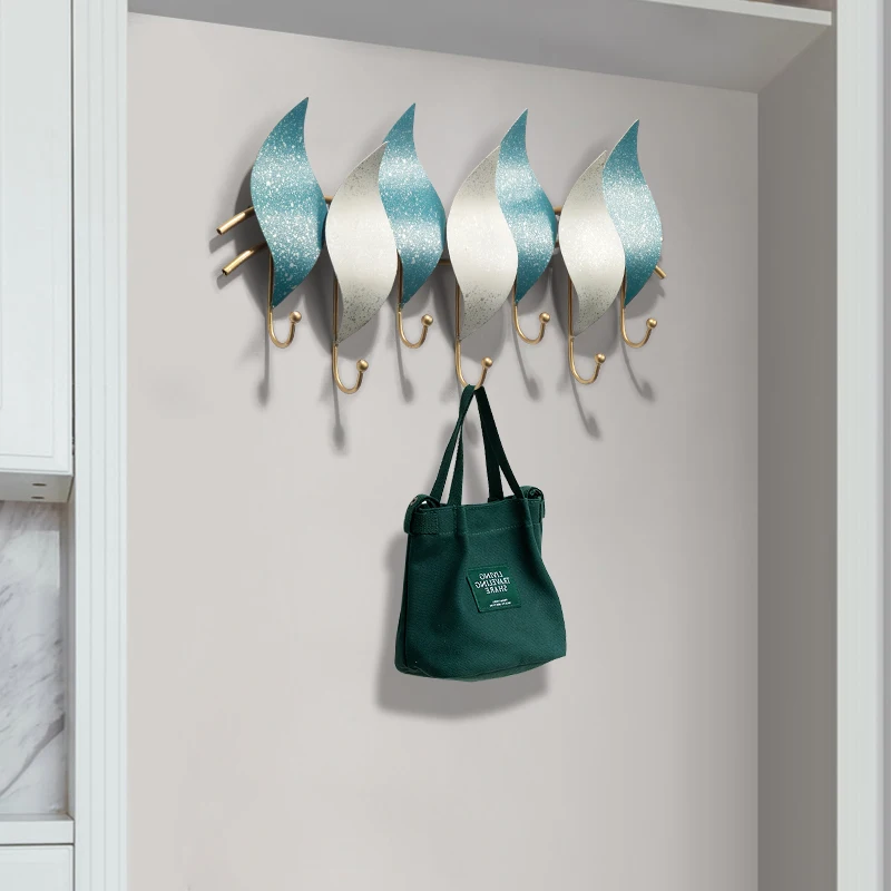 

Nordic Hook Door Wall Decoration Key Hook Golden Iron Bedroom Bathroom Hanger 5/7 Hooks for All Different Wall