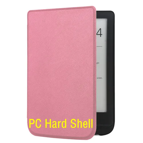 pink Gligle тонкий кожаный чехол для Pocketbook Touch lux 4 627 HD3 632 Basic2 616 оболочка Читалки+ пленка для экрана - Цвет: pink