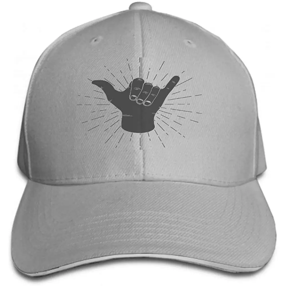 Ковбойские Бейсболки Унисекс В Стиле Дальнобойщика, шапки для серфинга, Шака, ручная, Ретро стиль, Sunburst, винтажный знак Shaka, типографика, серый цвет
