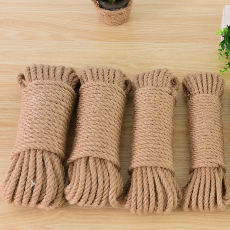 Sisal Rope for Cat Tree Pet Scratcher Post Hemp Rope DIY Scratching Post Toy Cat Climbing Frame Replacement Rope 20/50/100M