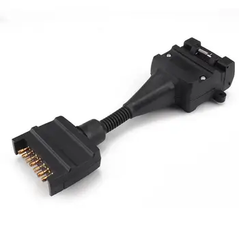 

Car 12 Pin Flat Trailer Socket 7 Pin Plug Set Trailer Caravan Adaptor Connector Automobile Adaptor Connector Car Accessories