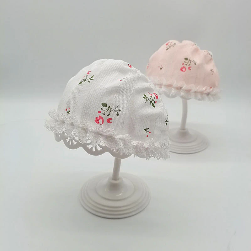 Baby Girls Lace Hats Newborn Photography Props Flower Bonnet Hat Princess Caps