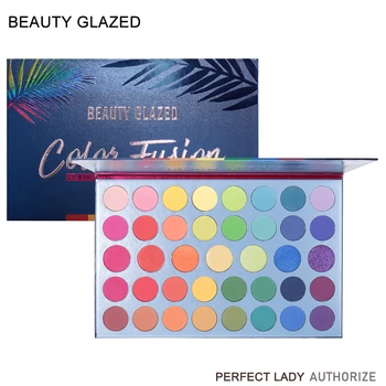 

Beauty Glazed Eyeshadow Palette 39 Color Waterproof Matte Shimmer Eye Shadow Pallet Over the Rainbow High Pigment Makeup Palette