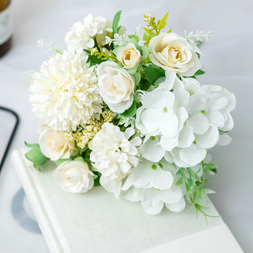 1 упаковка Высококачественная имитация искусственного цветка розы букет цветок DIY домашнее свадебное украшение подарок на день Святого Валентина быстрая отправка
