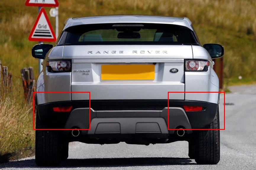 Левый и правый для Range Rover Evoque задний бампер отражатель противотуманный Светильник лампы 2011