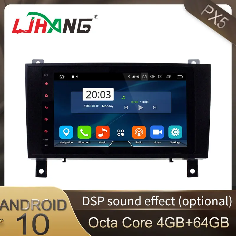 LJHANG автомобильный Радио мультимедийный плеер Android 10 для Mercedes Benz SLK class R171 SLK200 SLK280