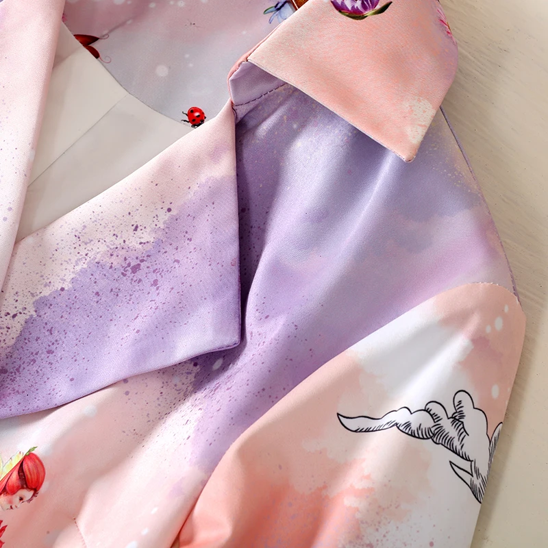 LD LINDA Делла, осенний модный Тренч, верхняя одежда, Женская двубортная, с поясом, очаровательное, с рисунком, элегантное пальто