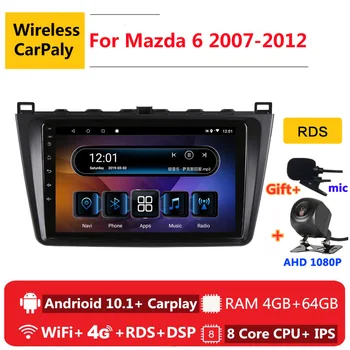 

2 din 8 core android 10 car radio auto stereo for Mazda 6 2 3 GH 2007 2008 09 10 11 2012 navigation GPS DVD Multimedia Player