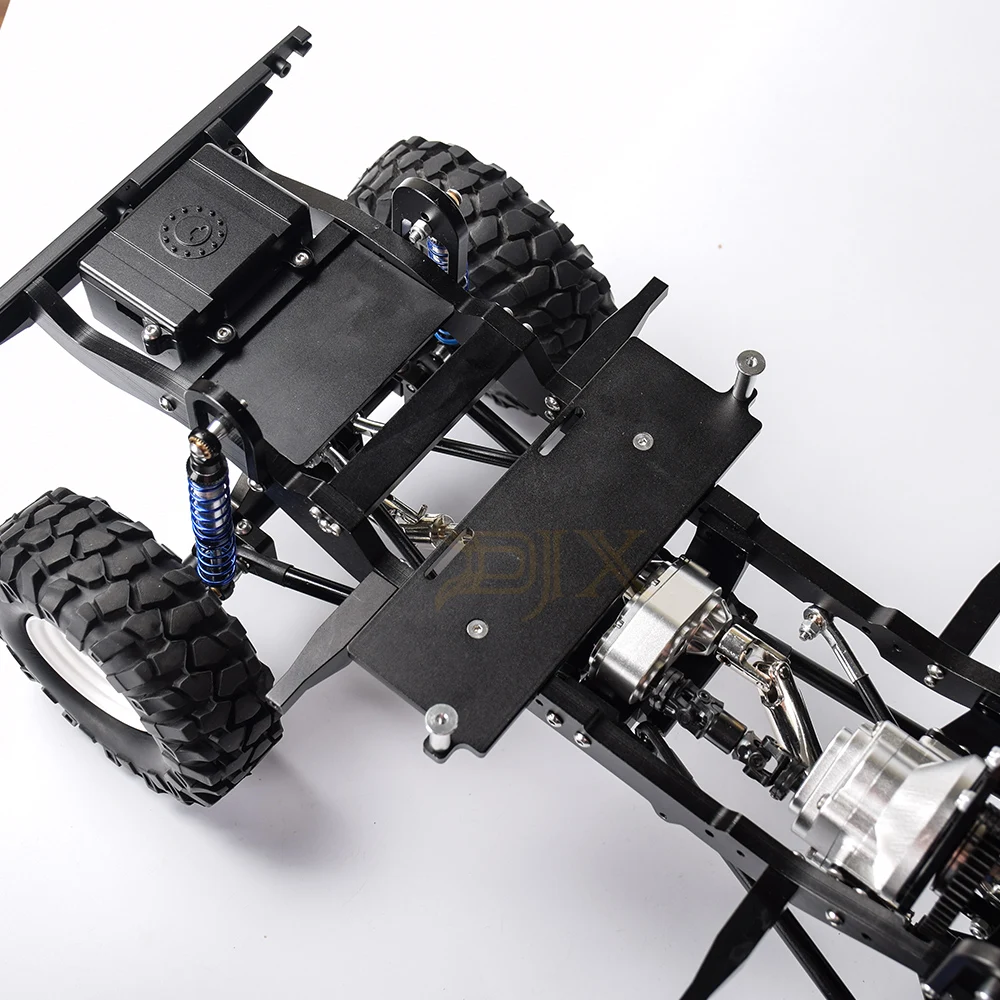 DJX CNC Металл 275 мм Колесная база рама шасси для 1/10 RC Гусеничный автомобиль Defender D90 Gelande II