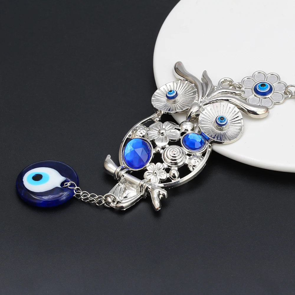 MEIBEADS 1 шт. амулет от сглаза Galss амулеты сова животное стена связка брелоков подходит для женщин украшения дома Вечерние