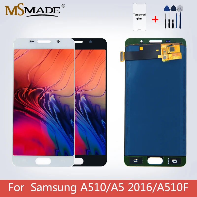 A510 lcd для samsung Galaxy A5 lcd SM A510F A510M A510FD ЖК-дисплей сенсорный экран Запасные части