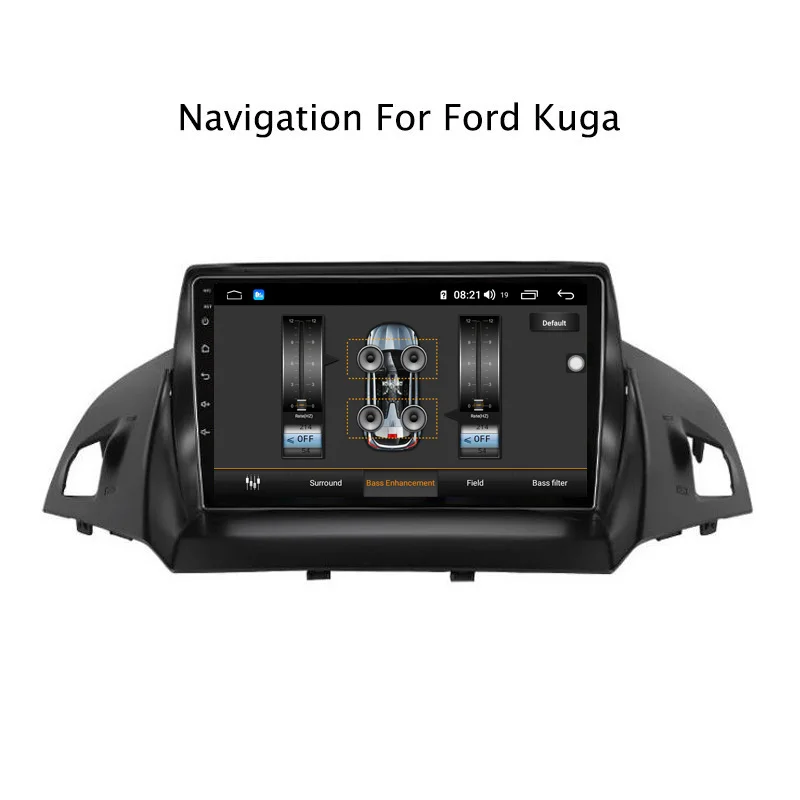 Cheap Ectwodvd 9inch Andriod 8.1 Car DVD GPS For Ford Escape 2013-2017 4G RAM 64G ROM CarPlay DSP 4G LTE with WIFI 5