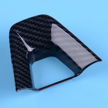

DWCX ABS Interior Carbon Fiber Style Steering Wheel Button Trim Decorative Cover Decor fit for Toyota Corolla Hatchback 2019
