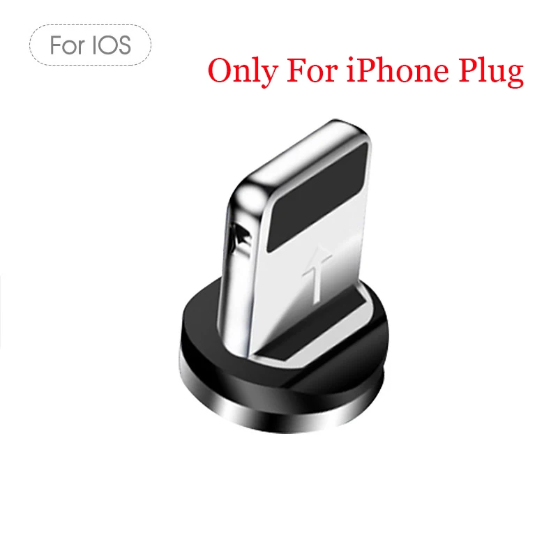 1 м Магнитный USB кабель для быстрой зарядки usb type-C кабель для магнитного зарядного устройства Быстрая зарядка Micro USB кабель для мобильного телефона для iPhone - Цвет: Plug For iPhone