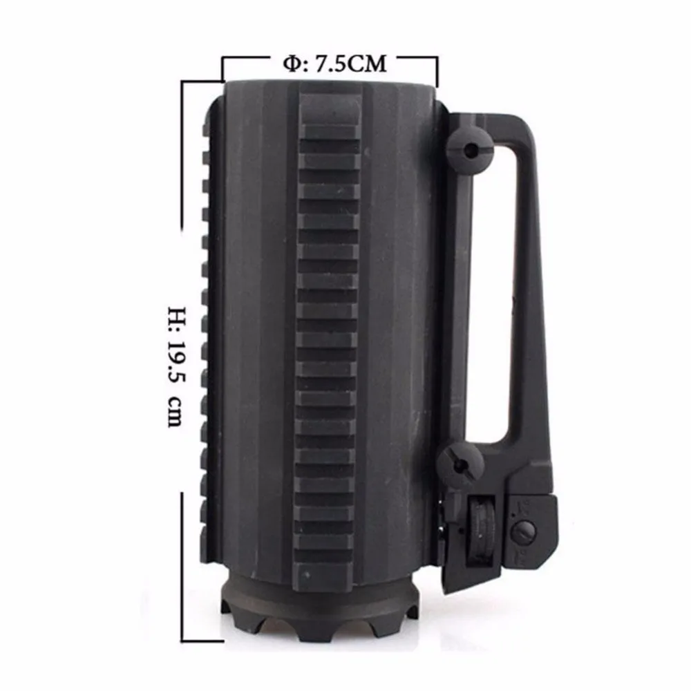 Tactische Cup Mok Multifunctionele алюминиевый Afneembare Carry Battle Rail Mok Cup