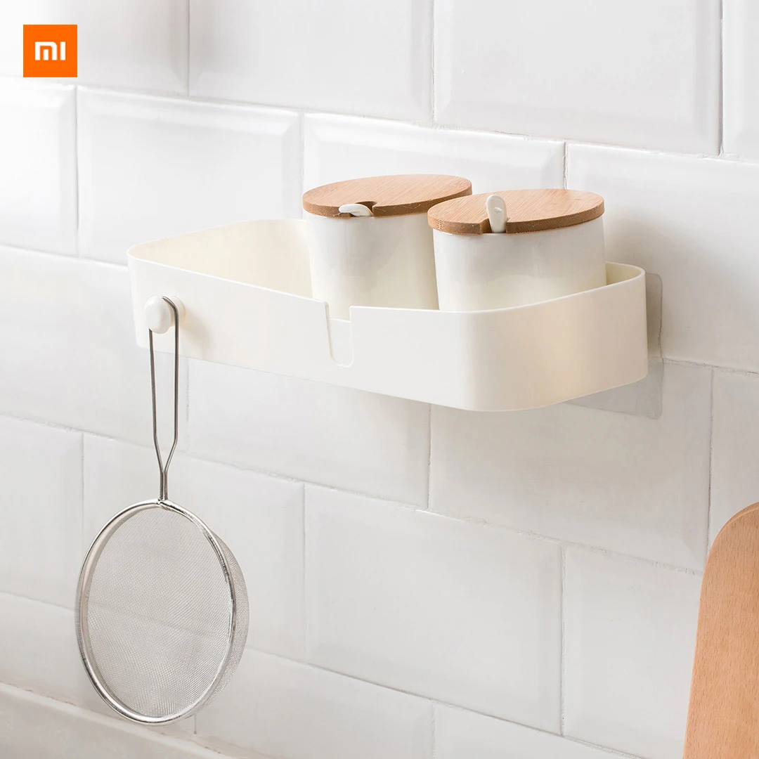 

Xiaomi Jordan&Judy Rectangular Shelf Storage Beautiful And Practical Thick Material Easy To Paste Small Space Large Storage