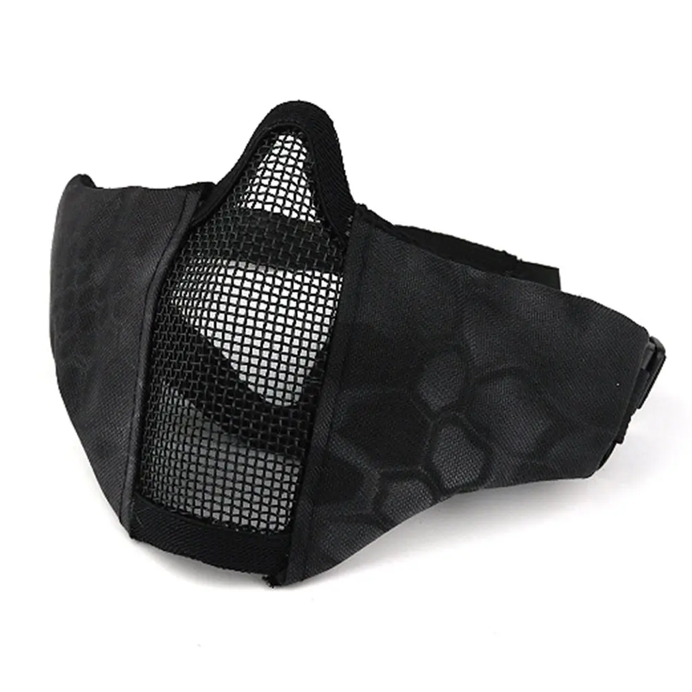 

CS Mesh Airsoft Mask Boutique Tactical Hunting Mental Wire Half Mask Outdoor Bicycle Riding Outdoor Field Paintball Resistant