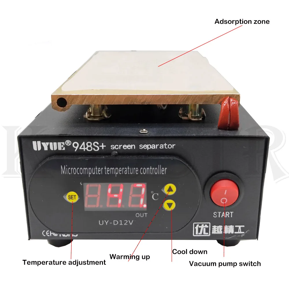 110/220V Встроенный вакуумный UYUE 948S+ lcd сенсорный экран Сепаратор машина комплект для iPhone samsung htc HUAWEI телефон Переднее стекло Ремонт