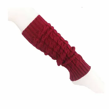 

Chunky Wool Leg Warmers Korean-style Pile Style Socks Autumn and Winter Knit Booties Warm Linen Flower Color Foot Sock WOMEN'S S