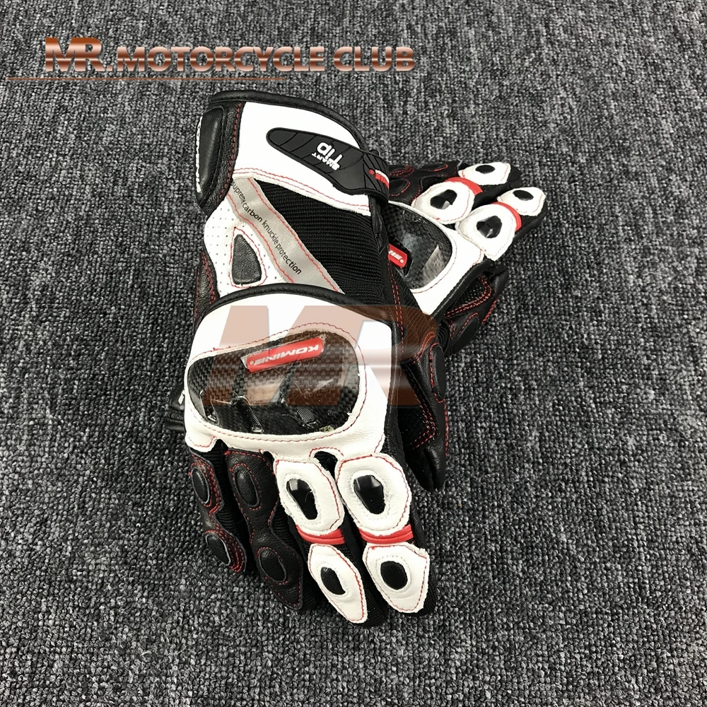 Guantes de moto de fibra de carbono GK-160 para monstar contra Lucha Libre Guantes de caballero