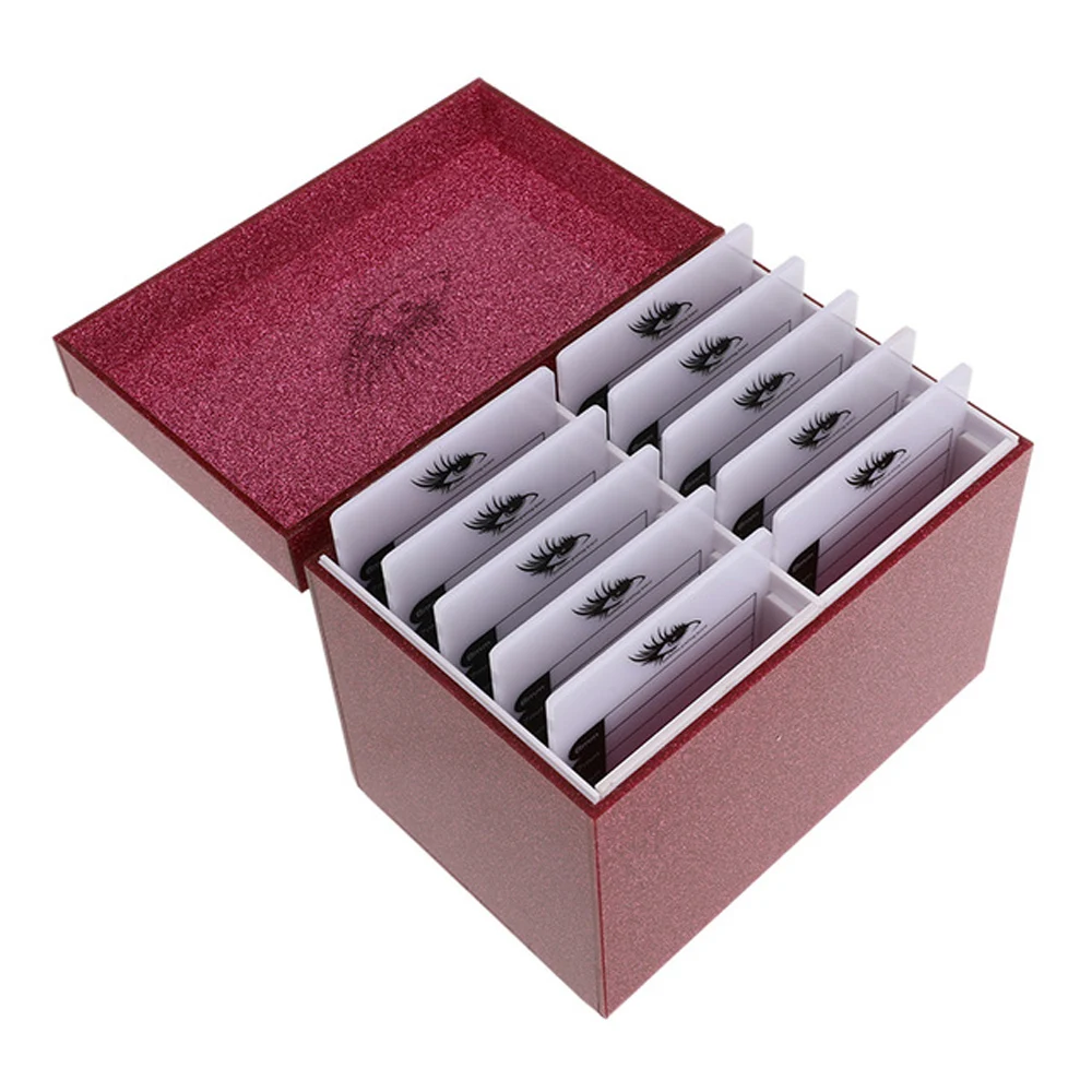 Fuchsia Eyelash Storage Box 10 Layers lashes Glue Pallet Holder Makeup Organizer False Grafting Eyelashes Extension Beauty Tool Fuchsia Eyelash Storage Box 10 Layers lashes Glue Pallet Holder Makeup Organizer False Grafting Eyelashes Extension Beauty Tool