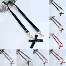 

Fabric Bag Phone Strap Adjustable Shoulder Strap Soild Color Replacement Accessory Fashion Casual Stripe Bow Bag Belt 120cm