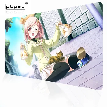 

Locking Edge Natural Rubber Large Gamer Computer Mouse Pad Anti-slip Anime Sexy PC Keyboard Mousepad Game Gaming Tablet Desk Mat